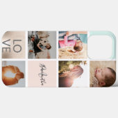 girale goudroze monogram liefdesfotocollage raster Case-Mate iPhone case (Achterkant (horizontaal))