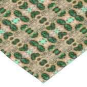 girale luxe goudgroene neushoorn tafelkleed (Gekanteld)