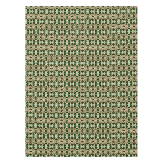 girale luxe goudgroene neushoorn tafelkleed (Voorkant)