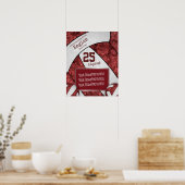 girale maroon - witvolleybalplofoto poster (Keuken)