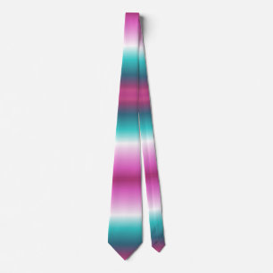 girale roze turquoise blauwgroen aqua ombre mermai stropdas