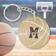 girale sportgoud, monogrammen basketbal label