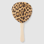 girale , wilde safari partij leopard print handwaaier (Achterkant)
