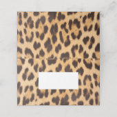 girale , wilde safari partij leopard print plaatskaartje (Buitenkant ongevouwen)