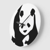 Girant Panda Round Wall klok (Hoek)