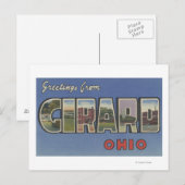 Girard, OhioLarge Letter ScenesGirard, OH Briefkaart (Voorkant / Achterkant)