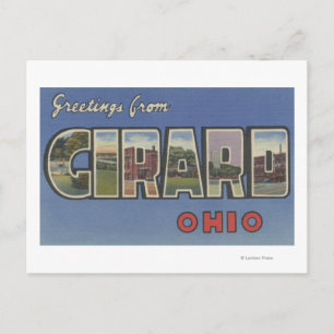 Girard, OhioLarge Letter ScenesGirard, OH Briefkaart