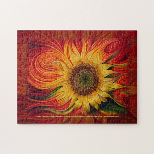 Girasol Dinámico (dynamische zonnebloem) Puzzle Legpuzzel (Horizontaal)