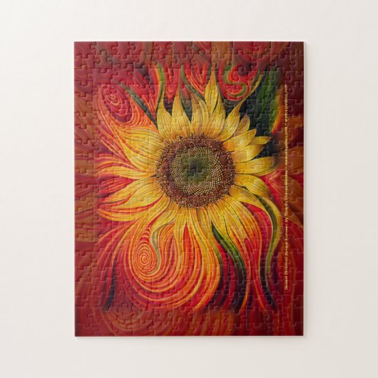 Girasol Dinámico (dynamische zonnebloem) Puzzle Legpuzzel (Verticaal)