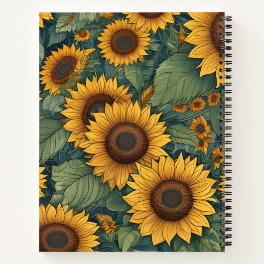 Girasoles Notitieboek (Achterkant)