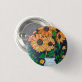 Girassóis Ronde Button 3,2 Cm (Voorkant /achterkant)
