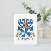Giraud Family Crest Briefkaart (Staand voorkant)