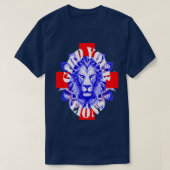 Gird Your Lions England Coach Fun Idom White Tekst T-shirt (Design voorkant)