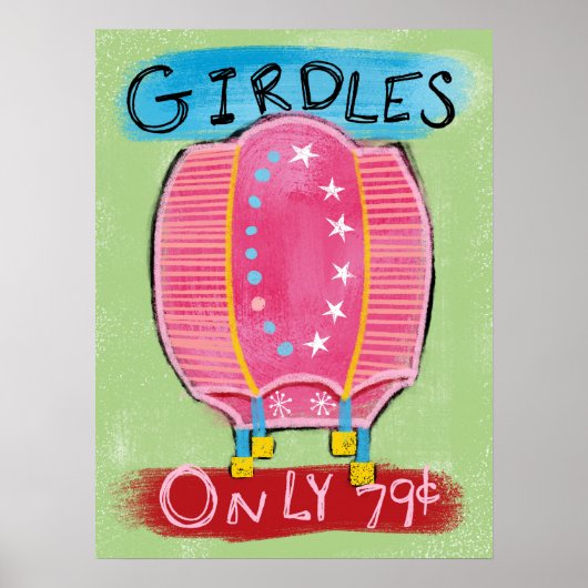 Girdles te koop Poster Wall Art - Funny Mode (Voorkant)