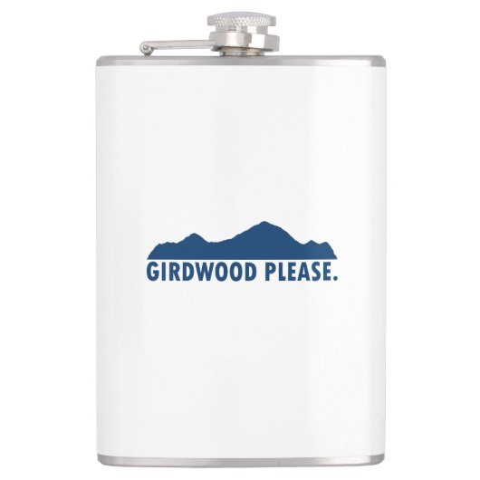 Girdwood Alaska alsjeblieft Heupfles (Voorkant)