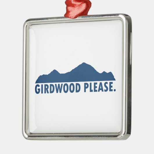 Girdwood Alaska alsjeblieft Metalen Ornament (Links)