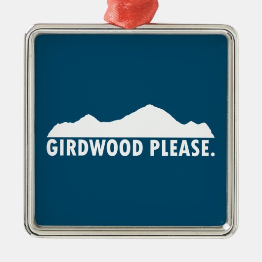 Girdwood Alaska alsjeblieft Metalen Ornament (Voorkant)