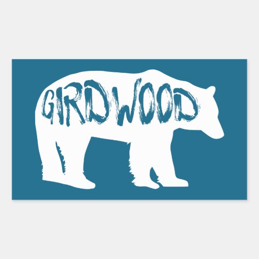 Girdwood Alaska Beer Rechthoekige Sticker (Voorkant)