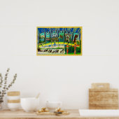 Girdwood, Alaska - Grote lettertjes Poster (Keuken)