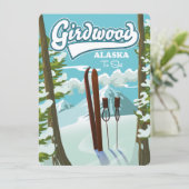 Girdwood Alaska om te skiën (Staand voorkant)