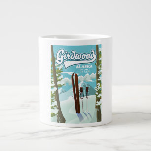 Girdwood Alaska om te skiën Grote Koffiekop