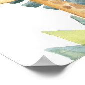 Girffe Safari Oerwoud Baby Nursery Print (Hoek)