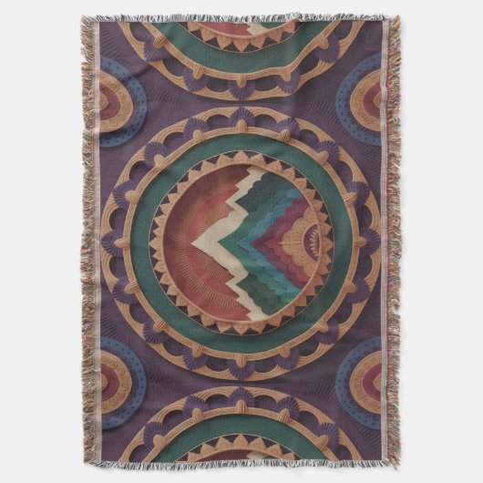 Giri-Kala Mandala Deken (Voorkant Verticaal)