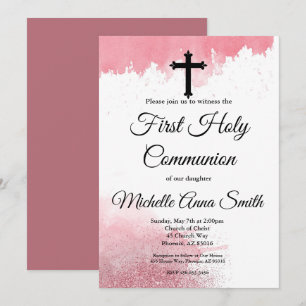 Girl 1e Roos Gold Waterverf Kaart