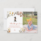 Girl 1st Birthday | Miss Onederful Bedankkaart (Voorkant)