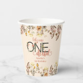 Girl 1st Birthday | Miss Onederful Papieren Bekers (Voorkant)