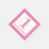 Girl 1st Birthday Servet (Hoek)