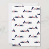 Girl Adventure Baby shower Invitation Kaart (Achterkant)