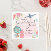 Girl Adventure ONEderful World 1st Birthday Servet (Insitu)