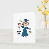 Girl Afstuderen Kaart (Gele Bloem)