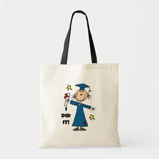 Girl Afstuderen Tote Bag (Voorkant)