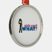 Girl Air Force Metalen Ornament (Rechts)