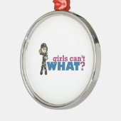 Girl Air Force Metalen Ornament (Links)