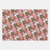 Girl and boy ice skating - Florence Hardy Inpakpapier Vel (Voorkant)