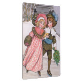 Girl and boy ice skating - Florence Hardy Klembord (Rechts)
