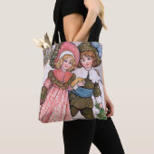 Girl and boy ice skating - Florence Hardy Tote Bag (Dichtbij)
