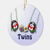 Girl and Boy Twins Keramisch Ornament (Links)