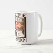 Girl and Cat, Vintage Poster, Alexandre Steinlen Koffiemok (Voorkant rechts)