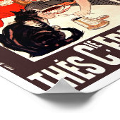 Girl and Cat, Vintage Poster, Alexandre Steinlen Poster (Hoek)