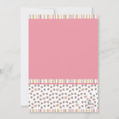 Girl and Pig Flat Hartelijk dank Bedankkaart (Achterkant)