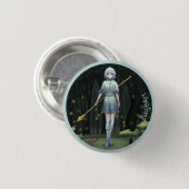 Girl, anime, cartoon ronde button 3,2 cm (Voorkant /achterkant)