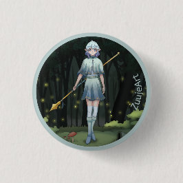 Girl, anime, cartoon ronde button 3,2 cm