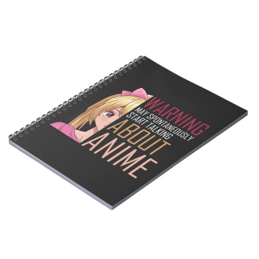 Girl Anime lover Manga Cosplay Fan Teen Notitieboek (Linkerzijde)