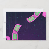 Girl Arcade Birthday Party Photo Invitation Kaart (Achterkant)