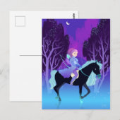 Girl Archer Riding a Horse Briefkaart (Voorkant / Achterkant)