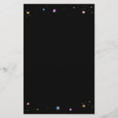 Girl Astronaut Outer Space Baby shower Bingo (Achterkant)